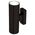 Brilliant Black Denver-II LED Exterior Up/Down Wall Light