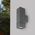 Brilliant Charcoal Prairie Exterior Up/Down Wall Light