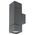 Brilliant Charcoal Prairie Exterior Up/Down Wall Light