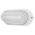 Brilliant White Essex Louvred LED Oval Bunker Light