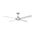Brilliant Stainless-Steel Atrium 48" AC Ceiling Fan