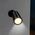 Brilliant Black Seaford LED Exterior Wall Light