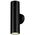 Brilliant Black Seaford LED Exterior Up/Down Wall Light