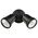 Brilliant Black Hunter Trio Twin Single Floodlight