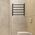 Brilliant Black Heated Towel Rail 5 Bar Hardwired