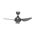 Brilliant Matt Titanium Como 36'' AC 3-Blade Ceiling Fan