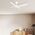 Brilliant White Amari Series II 4-Blades 52'' DC Ceiling Fan