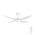 Brilliant Matt White Amari Series II 4-Blade 52'' DC Ceiling Fan with Light