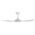Brilliant Matt White Amari Series II 4-Blade 52'' DC Ceiling Fan with Light