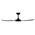 Brilliant Matt Black Amari Series II 5-Blade 56'' DC Ceiling Fan with Light