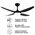 Brilliant Amari Black Smart Wi-Fi 52'' DC Ceiling Fan