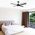 Brilliant Black Tempo Plus 48'' AC 4-Blade Ceiling Fan with Light