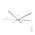 Brilliant White Colossus 84" DC Ceiling Fan 6-Blade