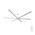 Brilliant White Colossus 120" DC Ceiling Fan 6-Blade