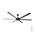 Brilliant Black Colossus 120" DC Ceiling Fan 6-Blade