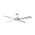 Brilliant Brush Aluminium with Silver Blades Tempest 52'' AC Ceiling Fan