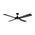 Brilliant Black Tempest-II 52'' DC 4-Blade Ceiling Fan with Light