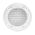 HPM 100mm External Fixed Round Ventilation Grille White
