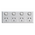 Excel - Horizontal 4 gang powerpoint 10A 240V a.c. white