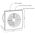HPM Slimline 150mm Wall Exhaust Fan with Timer White