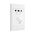 Excel Life - Common plate - Shaver outlet 20VA 115/240V a.c. white