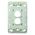 HPM VIVO 2 Gang Switch Grid White
