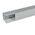 Transcab - Cable grey duct with cover - 2 metre length 100x100mm 2m 12.5mm finger DIN pitch with cover grey