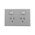 Quick Fit Double Power Point 10A 250V AC
