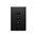Excel Life 16AX 2 Way Single Pole Double Throw Vertical Rocker Switch 3 Gang Matt Black