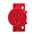 Quick Connect Surface Socket 250V AC 10A 1-2.5mm2 2C+E RED