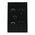 Double Power Point with Extra Switch – VERTICAL MATTE BLACK