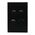 Single Power Point with 2 Extra Switches – VERTICAL MATTE BLACK