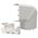 DLP PVC 50x80mm Trunking Flat Elbow White