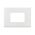 ARTEOR Square 3 Module Horizontal Coverplate White