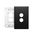 Excel Life EM Series Grid & Plate 2 Gang Matt Black