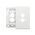 Excel Life EM Series Grid & Plate 2 Gang Matt White
