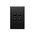 Excel Life 16A 2 Way Single Pole Double Throw Vertical Rocker Switch 4 Gang Matt Black