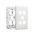Excel Life EM Series Grid & Plate 5 Gang Matt White