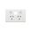 Excel Life 10A Horizontal Double Powerpoint with Extra Function Hole Matt White
