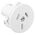 HPM 10A 3 Pins Plug Base & Plate Assembly White