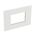 ARTEOR Square 3 Module Horizontal Coverplate White
