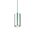 HPM Cylla 7W LED Warm White Cylinder Pendant Light Polished Silver