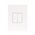 ARTEOR with NETATMO - Smart Dimmer Vertical - 2 Gang - 3 Wire - White