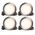 HPM DLI 7W 700lm LED Warm White Dimmable Downlight with Integrated Driver 90mm Brushed Chrome - Pack of 4