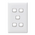 Linea - Vertical rocker switch - Single Pole Double Throw - 5 gang 2 way 240V a.c. white