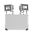 Legrand IP65 5W 1160lm LED Twin Spotlight Grey