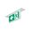 Securit LED Recessed 4W Emergency Exit Sign - Double Sided Running Man LEFT / RIGHT