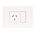 ARTEOR with NETATMO - Smart Single Powerpoint - 16Amp 3 Module - White