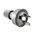 HPM 10A 3 Pin Plug Top with Cord Locking Nut Grey