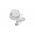 HPM Standard 10A 1 Gang Vertical Ceiling Switch Cord Pull Round White